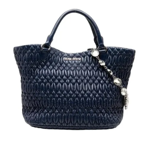 Pre-owned Leather Tote - Miu Miu Pre-owned - Modalova