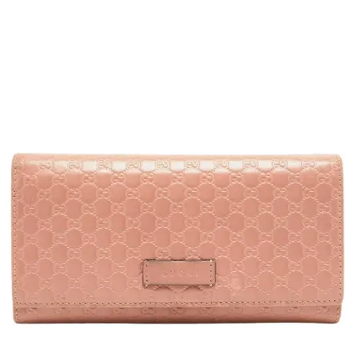 Pre-owned Leather wallets - Gucci Vintage - Modalova