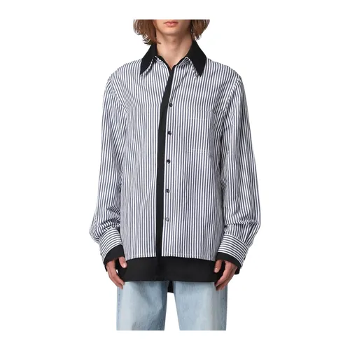 Camicia a righe per uomo - Bottega Veneta - Modalova