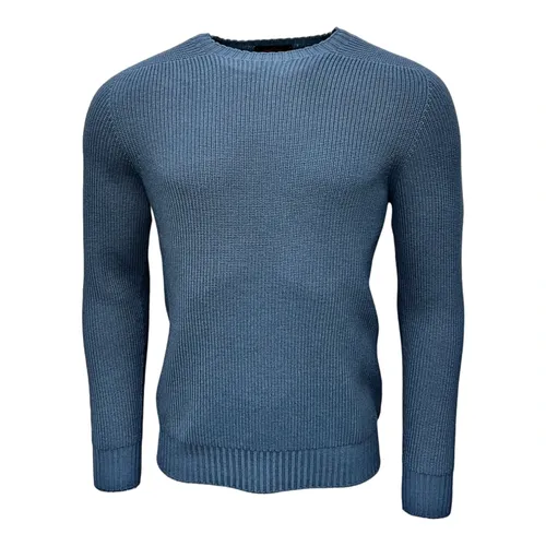 Rainwool Denim Blue Sweater - Gran Sasso - Modalova