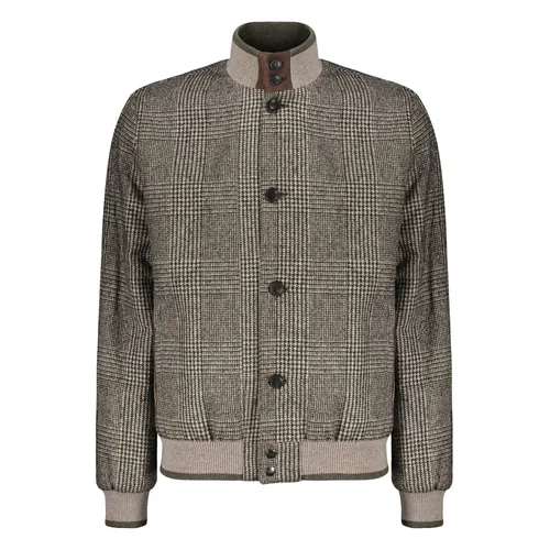 Wool Blend Bomber - Fedeli - Modalova