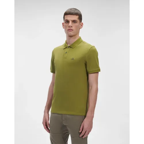 Slim Fit Logo Polo - C.p. Company - Modalova