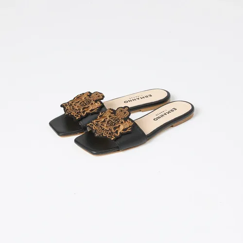 Low Sandal with Emblem - Ermanno Scervino - Modalova