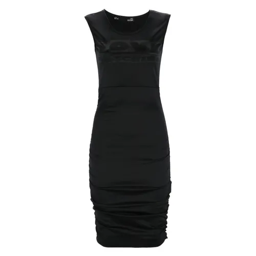 Sleeveless Logo Print Long Dress - Love Moschino - Modalova