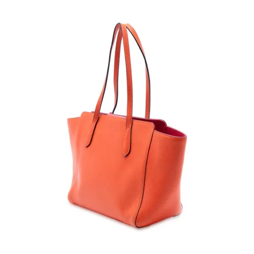 Pre-owned Pebbled Leather Tote Bag - Gucci Vintage - Modalova