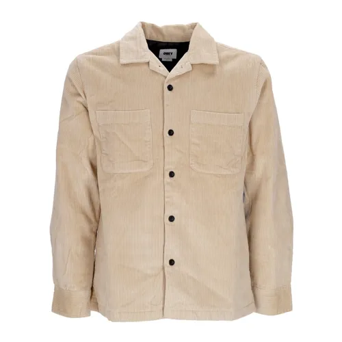 Quilted Velvet Lined Shirt Jacket Men - Obey - Modalova