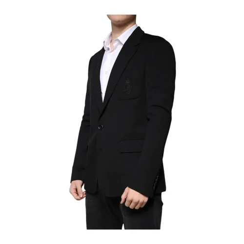 Knit Blazer DG Crown Patch - Dolce & Gabbana - Modalova
