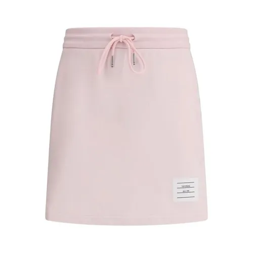 Adjustable Drawstring Cotton Mini Skirt - Thom Browne - Modalova