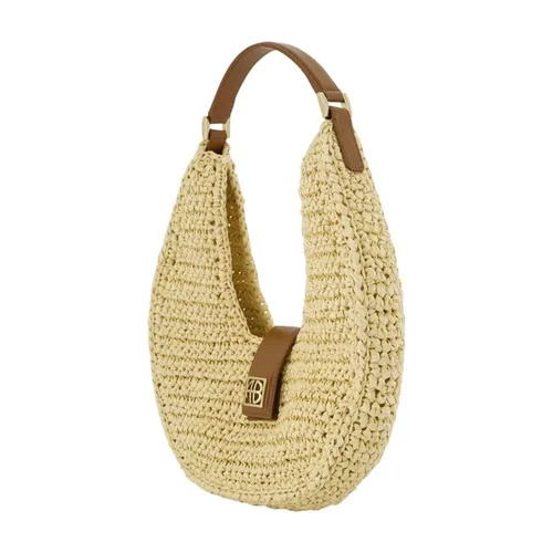 Monogram Shoulder Bag - Beige Canvas - Anine Bing - Modalova