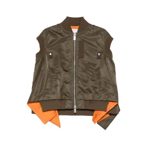 Nylon Twill Vest - Sacai - Modalova
