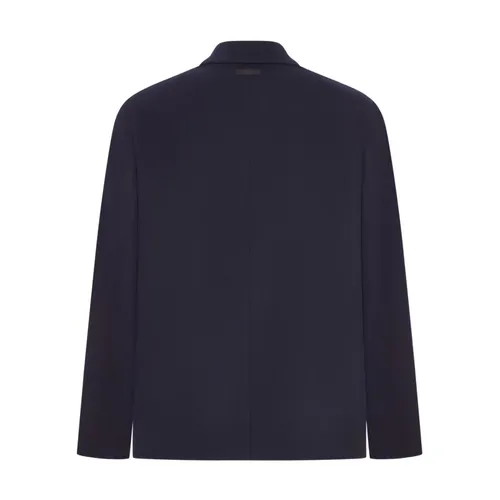 Blue Buttoned Jacket with Pockets - Lardini - Modalova