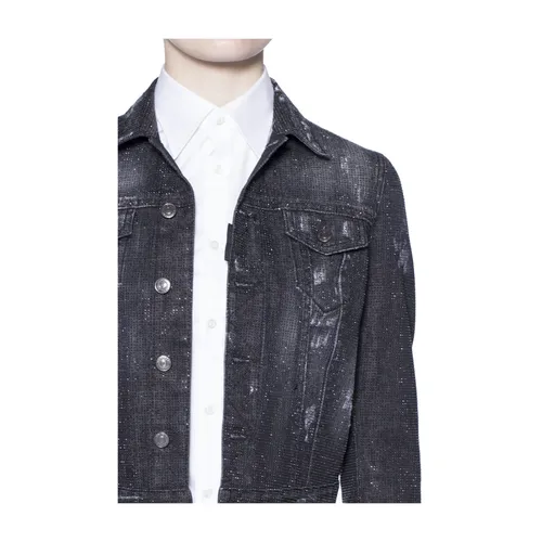 Jacket With Studs - Dsquared2 - Modalova