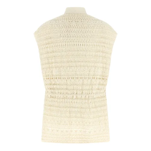 Cotton Gabardine Vest - Fabiana Filippi - Modalova