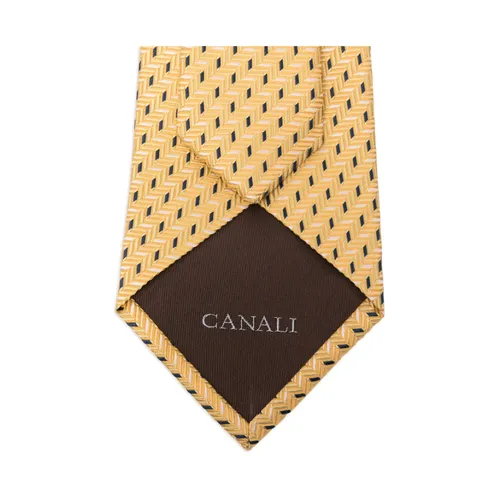 Patterned Pointed Tip Tie - Canali - Modalova