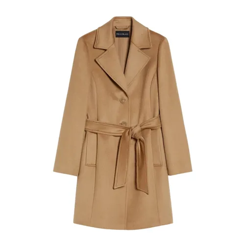 Single-breasted Wool Coat - Pennyblack - Modalova
