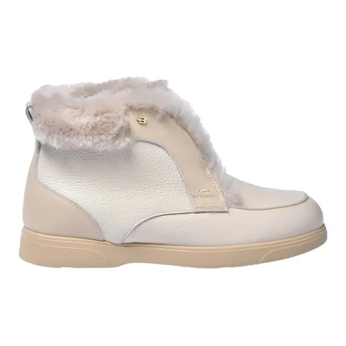 Tumbled Leather Ankle Boots - Baldinini - Modalova