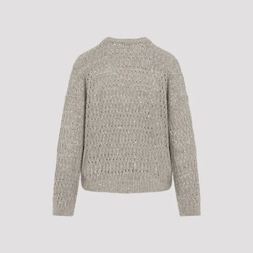 Linen Sweater - Brunello Cucinelli - Modalova