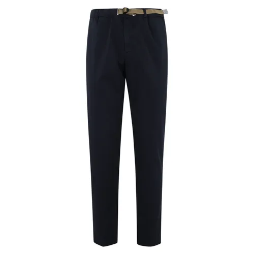 Pantaloni in Cotone Blu con Cintura - White Sand - Modalova
