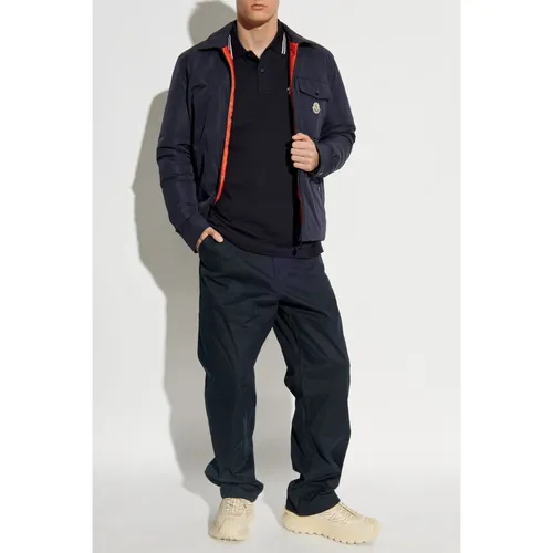 Polo with logo - Moncler - Modalova