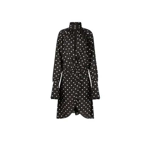 Polka Dot High Neck Midi Dress - Nina Ricci - Modalova