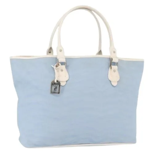 Pre-owned Vintage Canvas Tote Bag - Fendi Vintage - Modalova