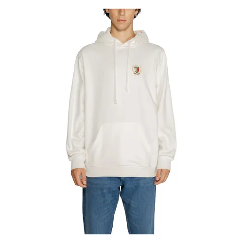 White Plain Hooded Sweatshirt for Men - Tommy Jeans - Modalova