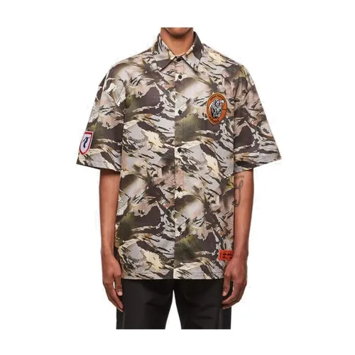 Pattern Cotton Shirt - Heron Preston - Modalova