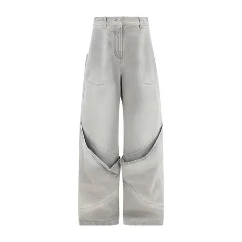 Cargo Pocket Cotton Jeans - The Attico - Modalova