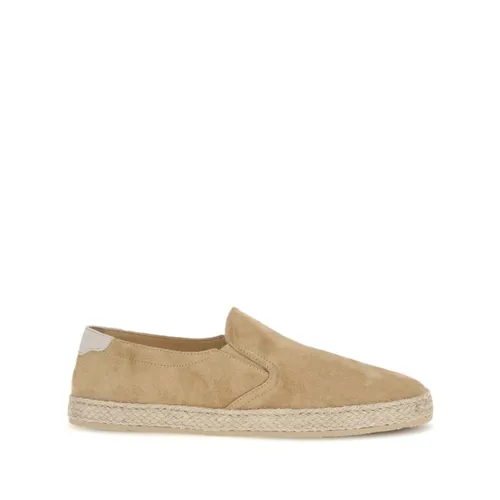 Suede Slip-ons with Rope Insert - Brunello Cucinelli - Modalova