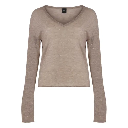 Salomone Long Sleeve Sequin Top - Pinko - Modalova