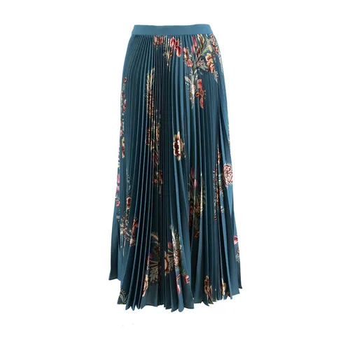 Floral Pleated Midi Skirt - Etro - Modalova