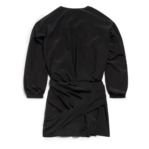 Silk V-Neck Mini Dress - Balenciaga - Modalova