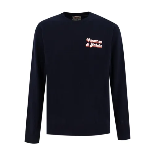 Ribbed Sweater with Embroidered Logo - MC2 Saint Barth - Modalova