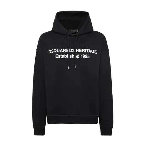 Relax Fit Heritage Hoodie - Dsquared2 - Modalova