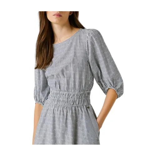 Striped Midi Dress - Pepe Jeans - Modalova