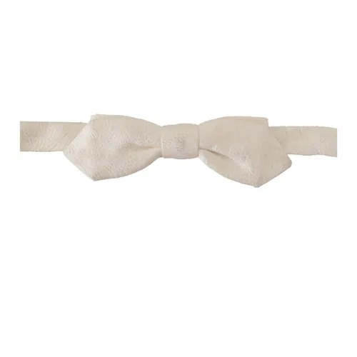 White Silk Bow Tie - Tied Model - 4cm Width - Dolce & Gabbana - Modalova