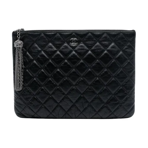 Pre-owned Quilted Leather Pouch - Chanel Vintage - Modalova