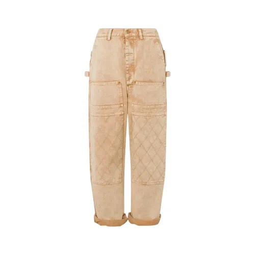 Garment-dyed Drill Pants - Moschino - Modalova