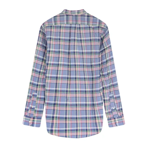Madras Pattern Buttoned-Down Long Sleeve Shirt - Polo Ralph Lauren - Modalova