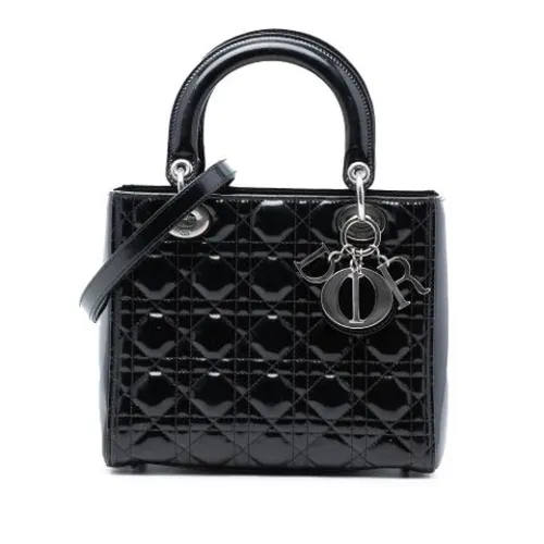 Pre-owned Vintage Leather Handbag - Dior Vintage - Modalova