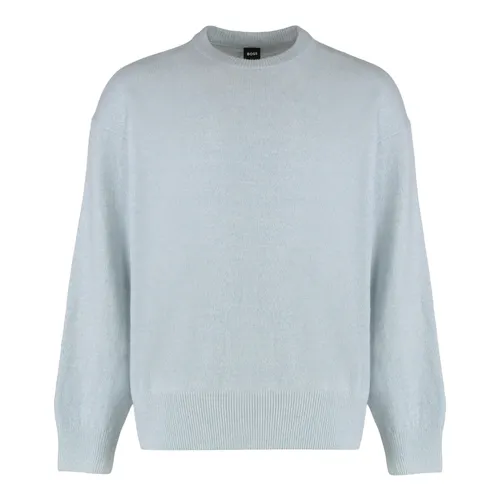 Wool Crew Neck Sweater - Hugo - Modalova
