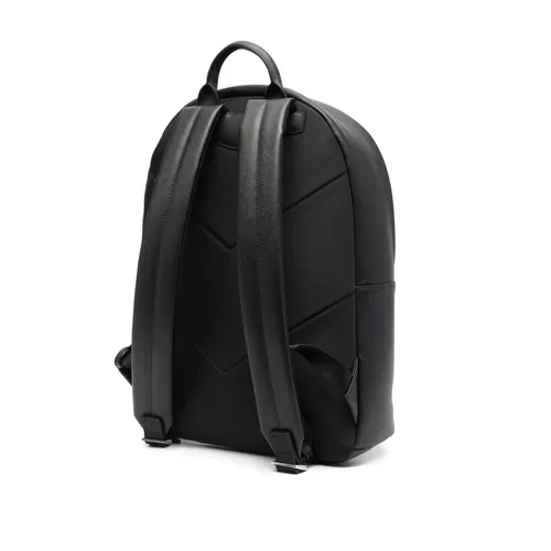 Stylish Black Bucket Bag Backpack - Emporio Armani - Modalova