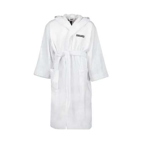 Long Sleeve Iconic Bathrobe - Dsquared2 - Modalova