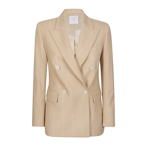 Double-Breasted Wool Jacket - Eleventy - Modalova