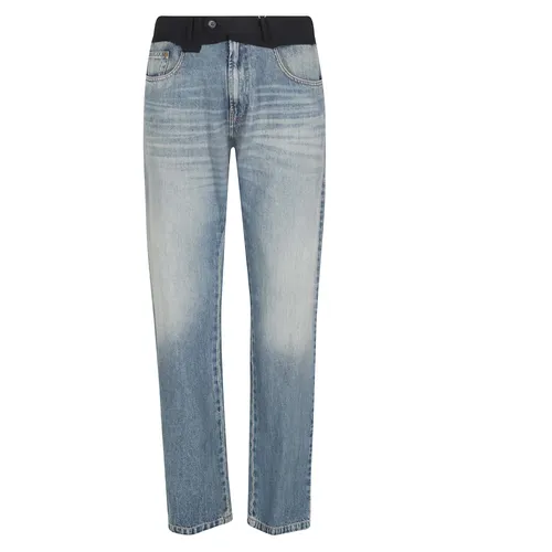 Jeans Con Contraste - MM6 Maison Margiela - Modalova