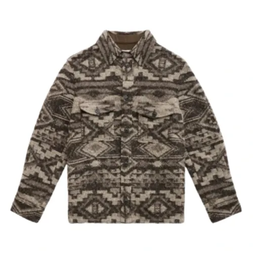 Graphic Wool Blend Jacket - Isabel Marant - Modalova