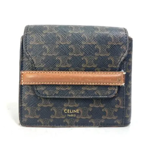 Pre-owned Leather Wallet - Celine Vintage - Modalova