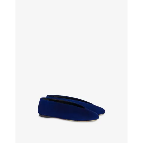 Suede Ballet Flats - Moschino - Modalova