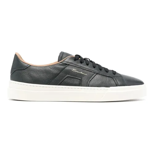 Leather Sneakers - Santoni - Modalova