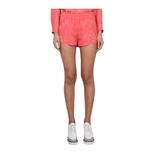 Printed Silk Shorts - Stella McCartney - Modalova